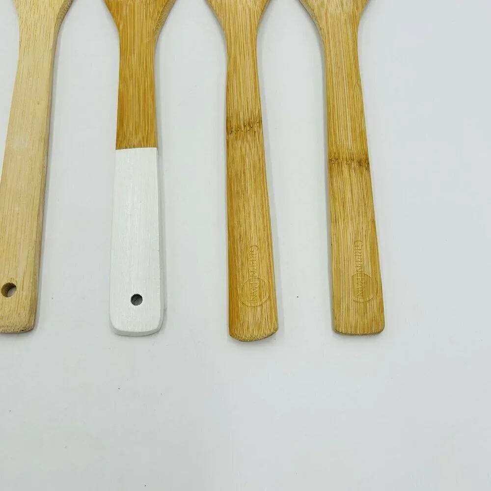 Lot of 6 Wooden Spoons Spatulas Country Farmhouse Cottage